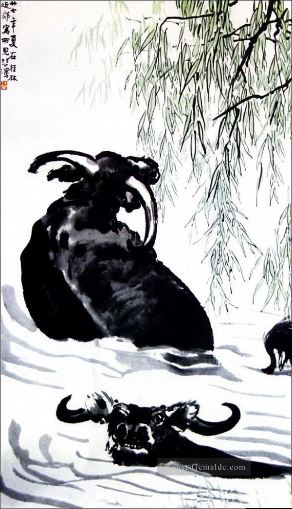 Xu Beihong cattles Kunst Chinesische Ölgemälde